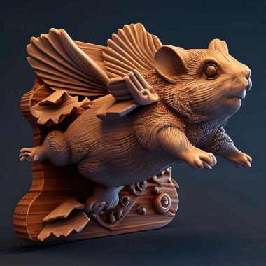 3D model Flying Hamster game (STL)